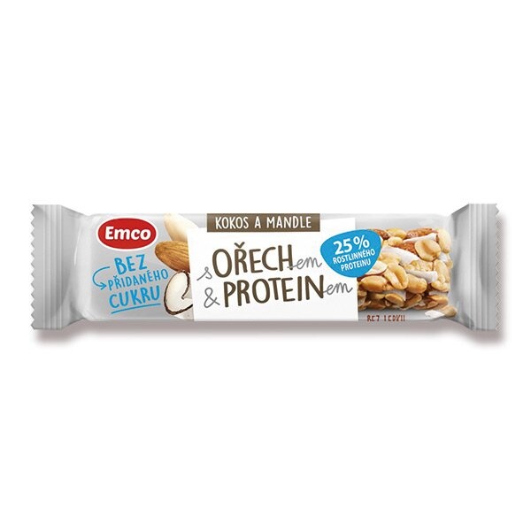 Tyčinka Ořechy protein kokos 35 g EMCO